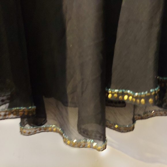 **New** Marciano Sequins & Beads Boho Skirt Medium - Picture 3 of 4
